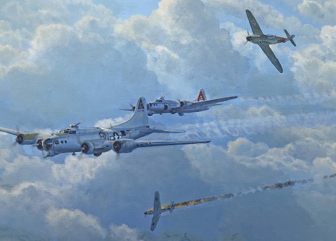 B-17 Thunderbird painting by Steve Heyen